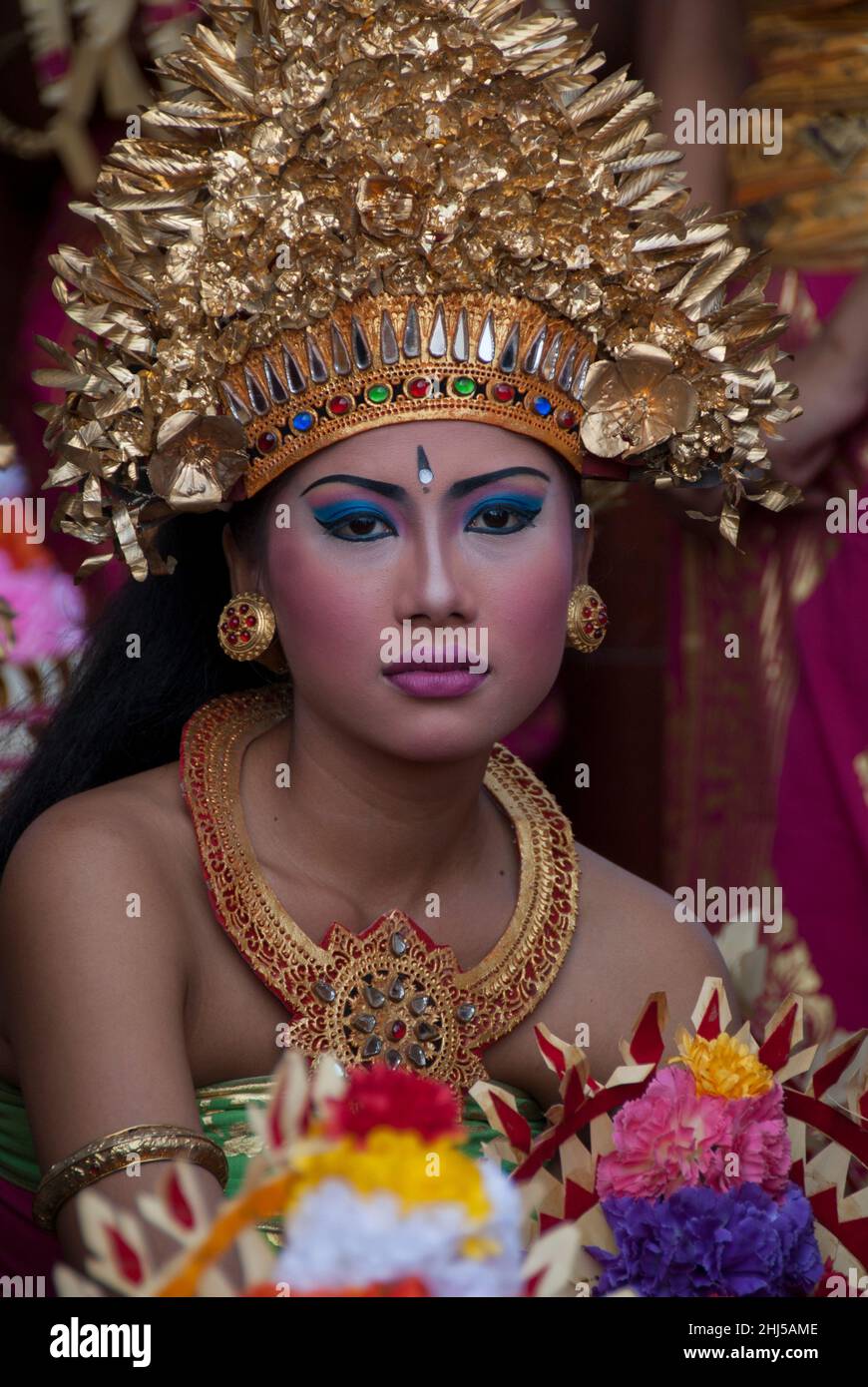 Tänzerin, aufgenommen 2008, Bali, Indonesien Stockfoto