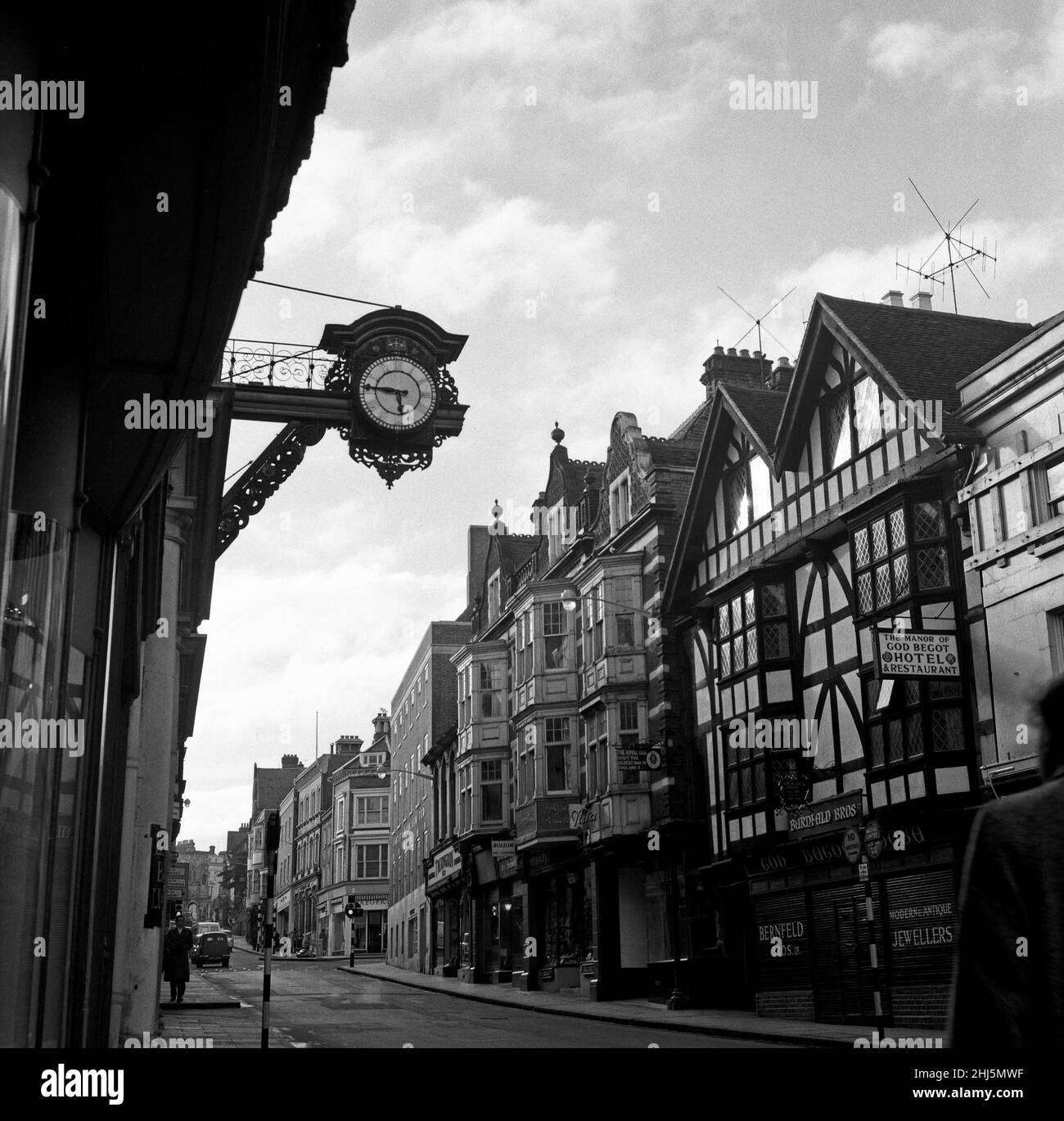 God Begot House, Winchester, Hampshire. 9th. April 1961. Stockfoto