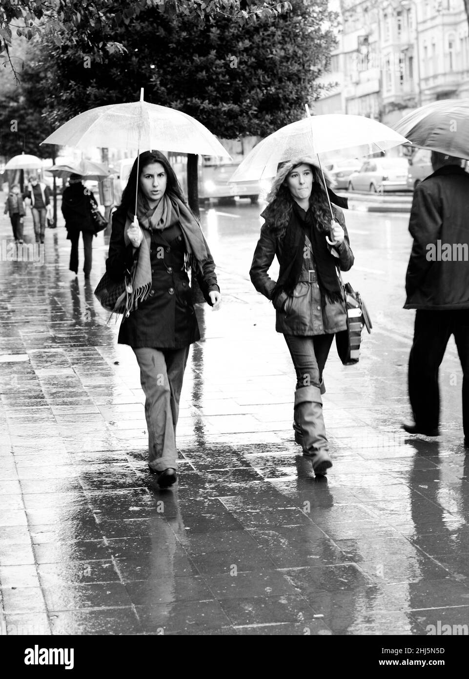 Ein regnerischer Tag in Istanbul, Türkei. Stockfoto