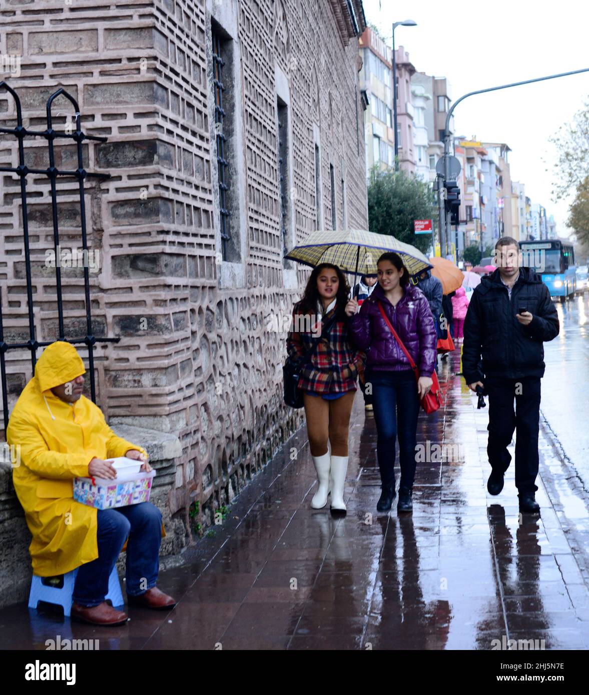 Ein regnerischer Tag in Istanbul, Türkei. Stockfoto