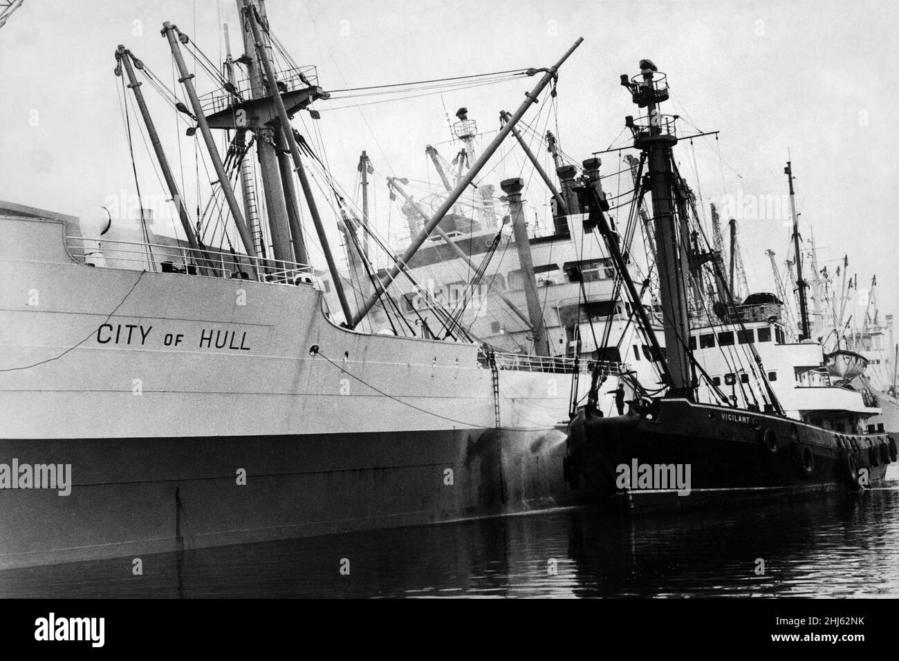 Die Ellermann Lines Schiff "City of Hull". Ca. 1960. Stockfoto