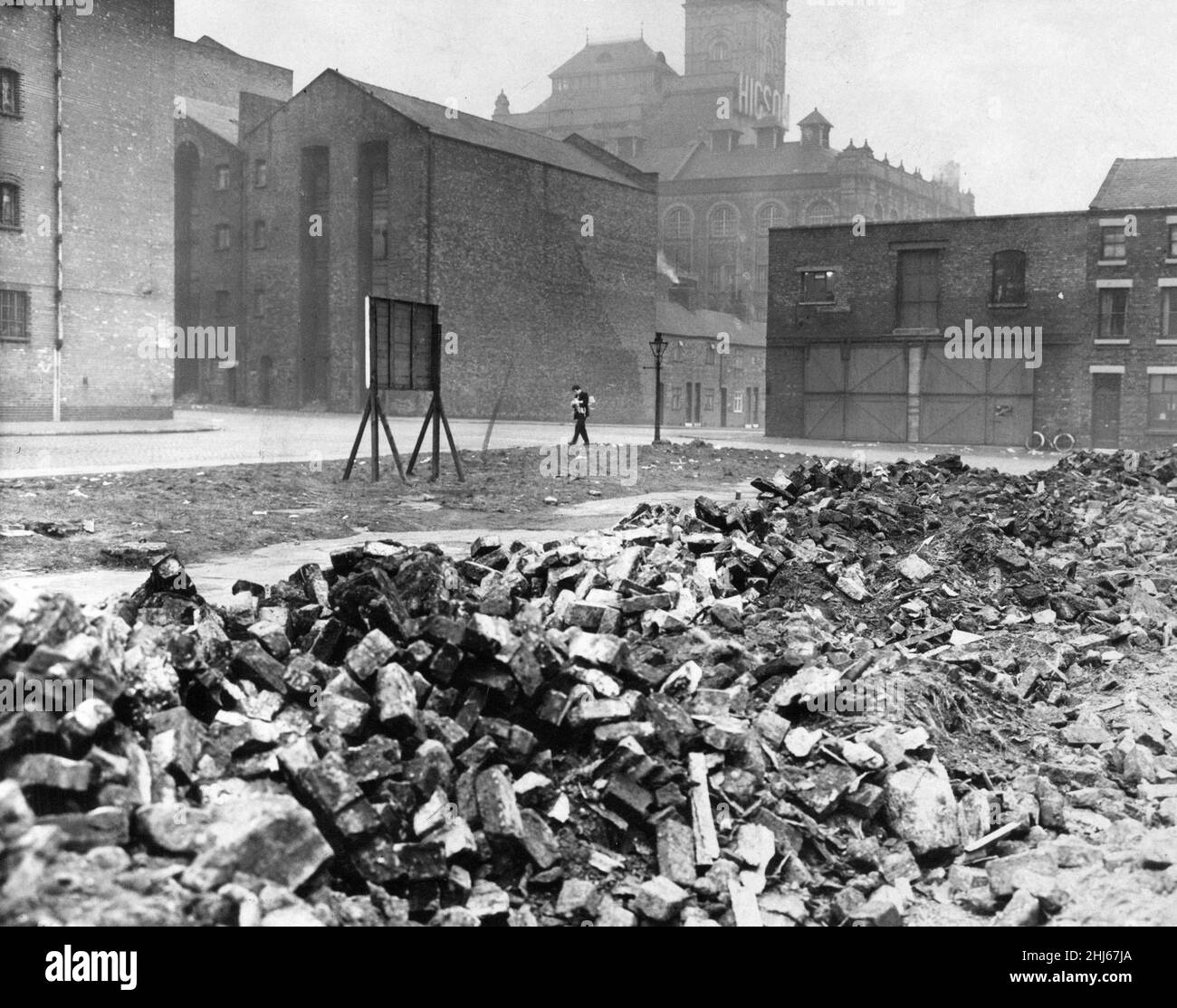 Jamaica Street, Liverpool, Trümmer aus dem Krieg bleiben, Mittwoch, 11th. März 1959. Stockfoto
