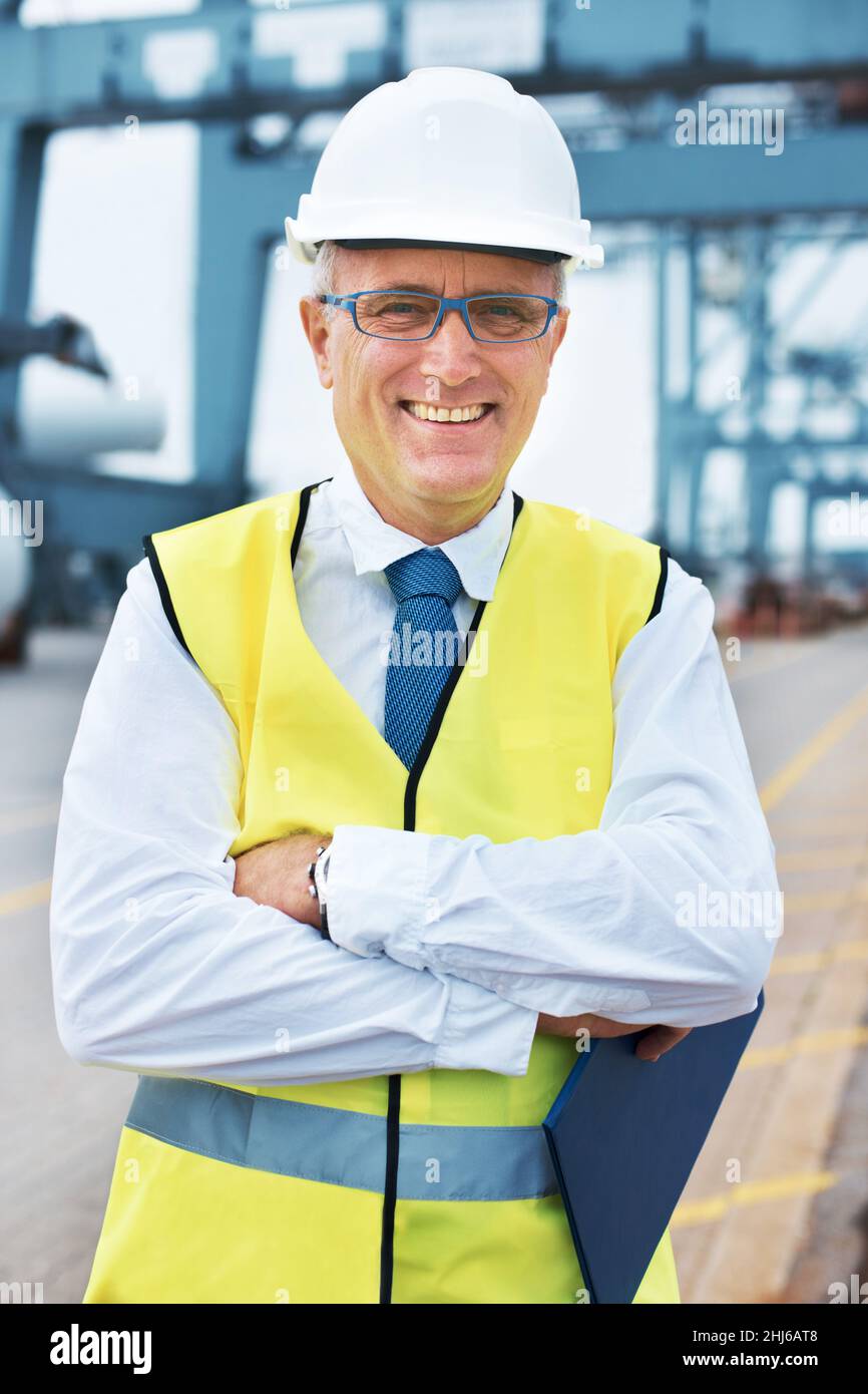 Hallo, ich werde Euer Schiff untersuchen Stockfoto