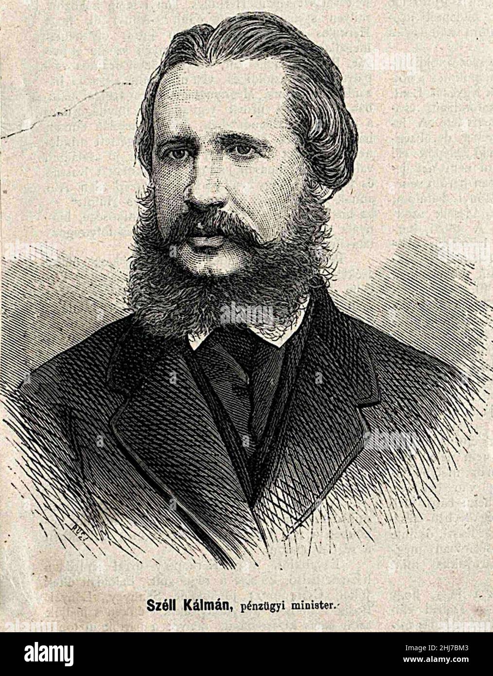 Széll, Kálmán (1845 - 1915). Stockfoto