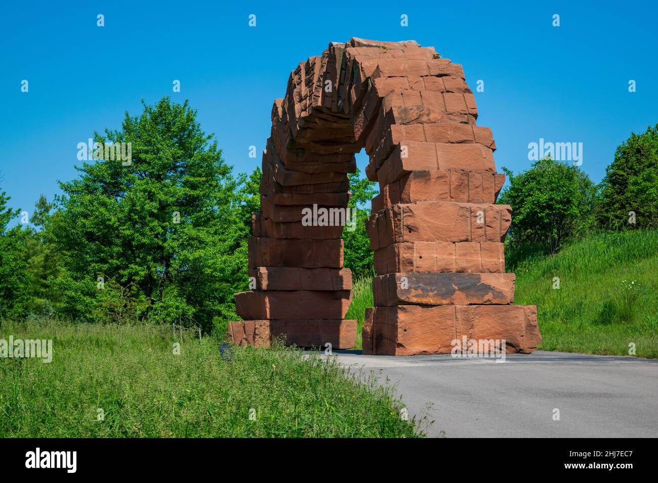 Grand Rapids, MI USA - 30. Mai 2016: Grand Rapids Arch im Frederik Meijer Garden Stockfoto