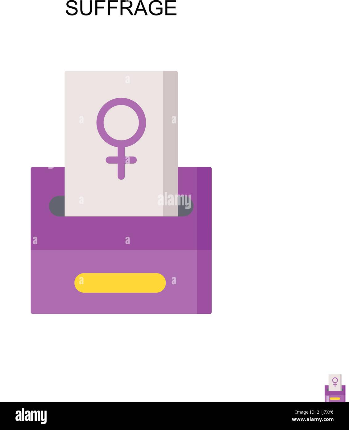 Einfaches Vektorsymbol für Wahlrecht. Illustration Symbol Design-Vorlage für Web mobile UI-Element. Stock Vektor