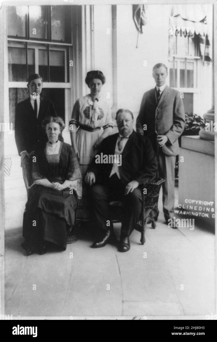Taft Familie Gruppe, Silberhochzeit, 18. Juni 1911 Stockfoto