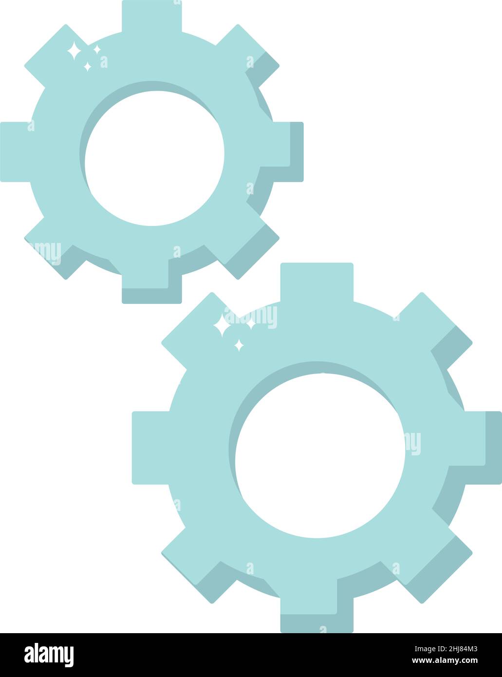 Graues Zahnrad-Design Stock Vektor