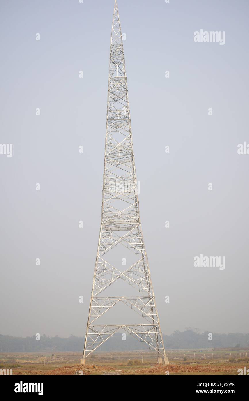 Elektrischer Pol für die Stromversorgung mit hoher Leistung Stockfoto