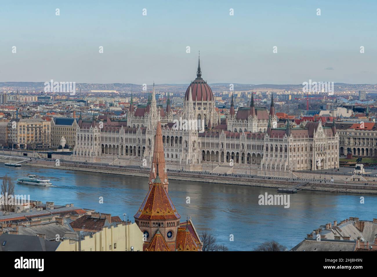 Ungarische Parlamentsgebäude in Budapest, Ungarn Stockfoto