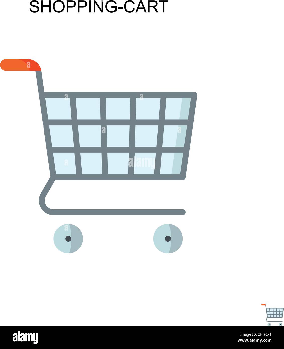 Shopping-cart einfaches Vektorsymbol. Illustration Symbol Design-Vorlage für Web mobile UI-Element. Stock Vektor