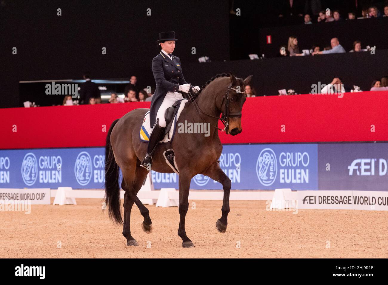 Inna Logutenkova & Fleraro UKR während der Longines FEI Weltmeisterschaft 2019 am 30 2019. November in Madrid, Spanien Stockfoto