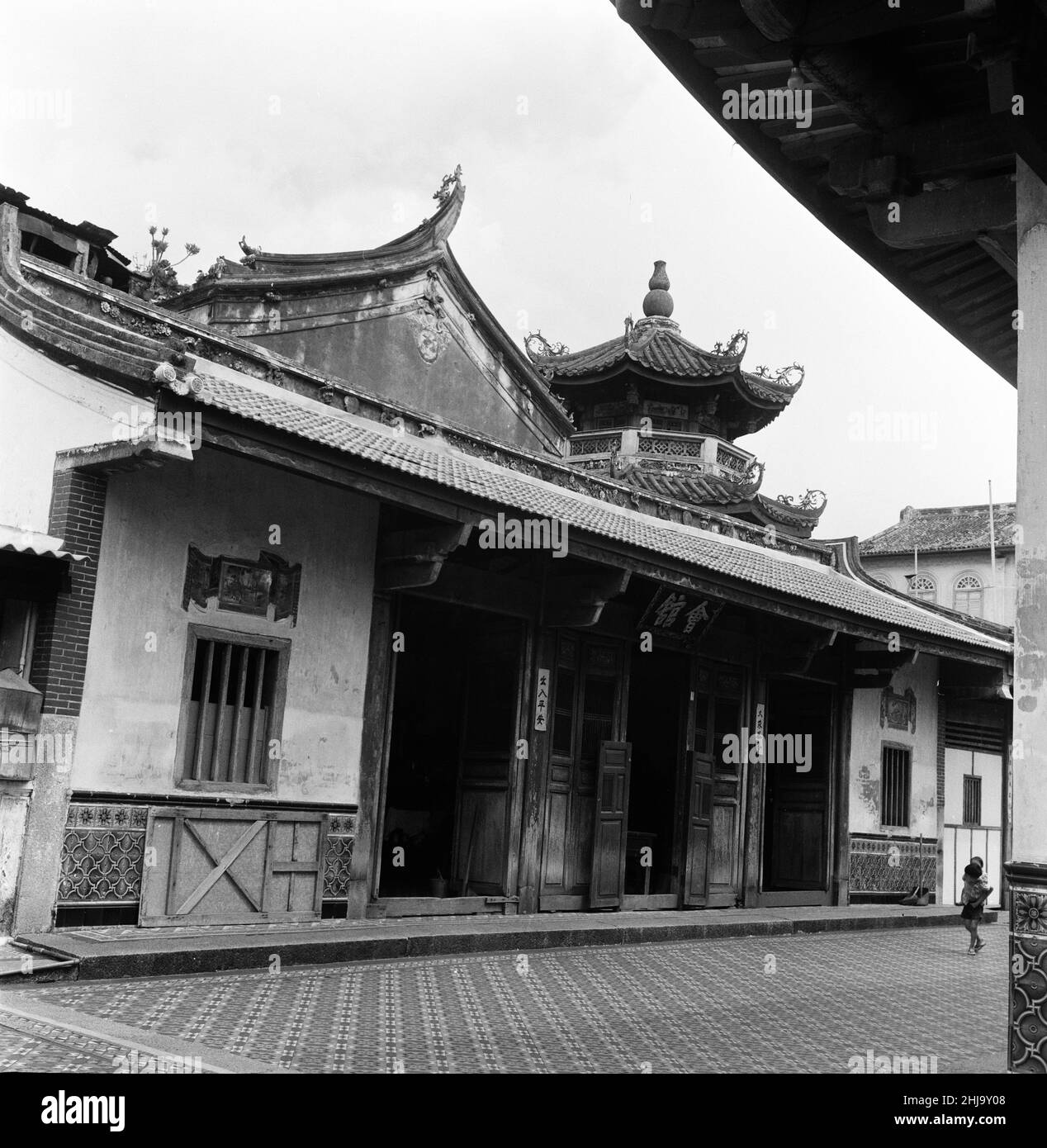 Szenen in Chinatown, Singapur. 6th. Februar 1962. Stockfoto