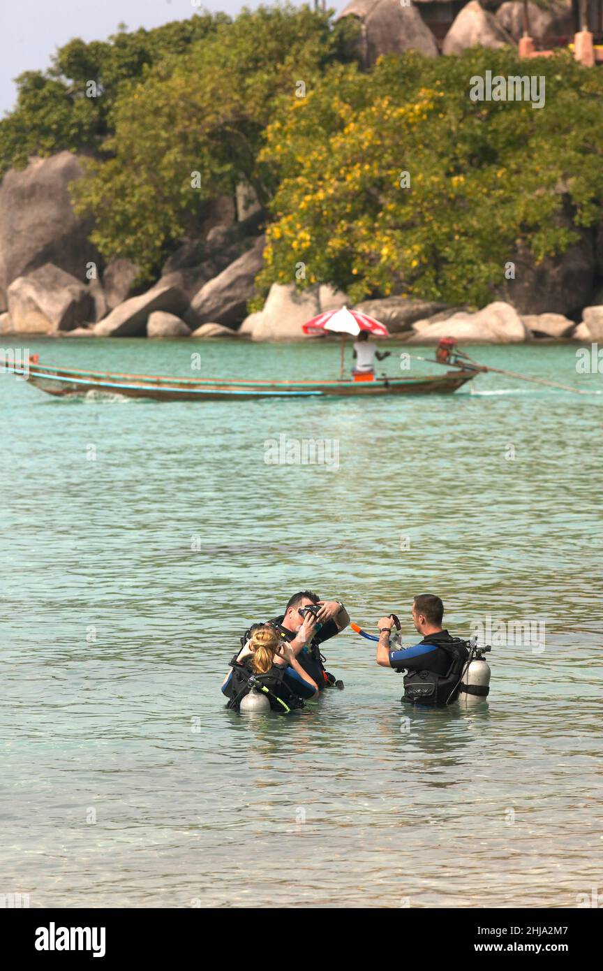 Tauchen in Koh Toa Stockfoto