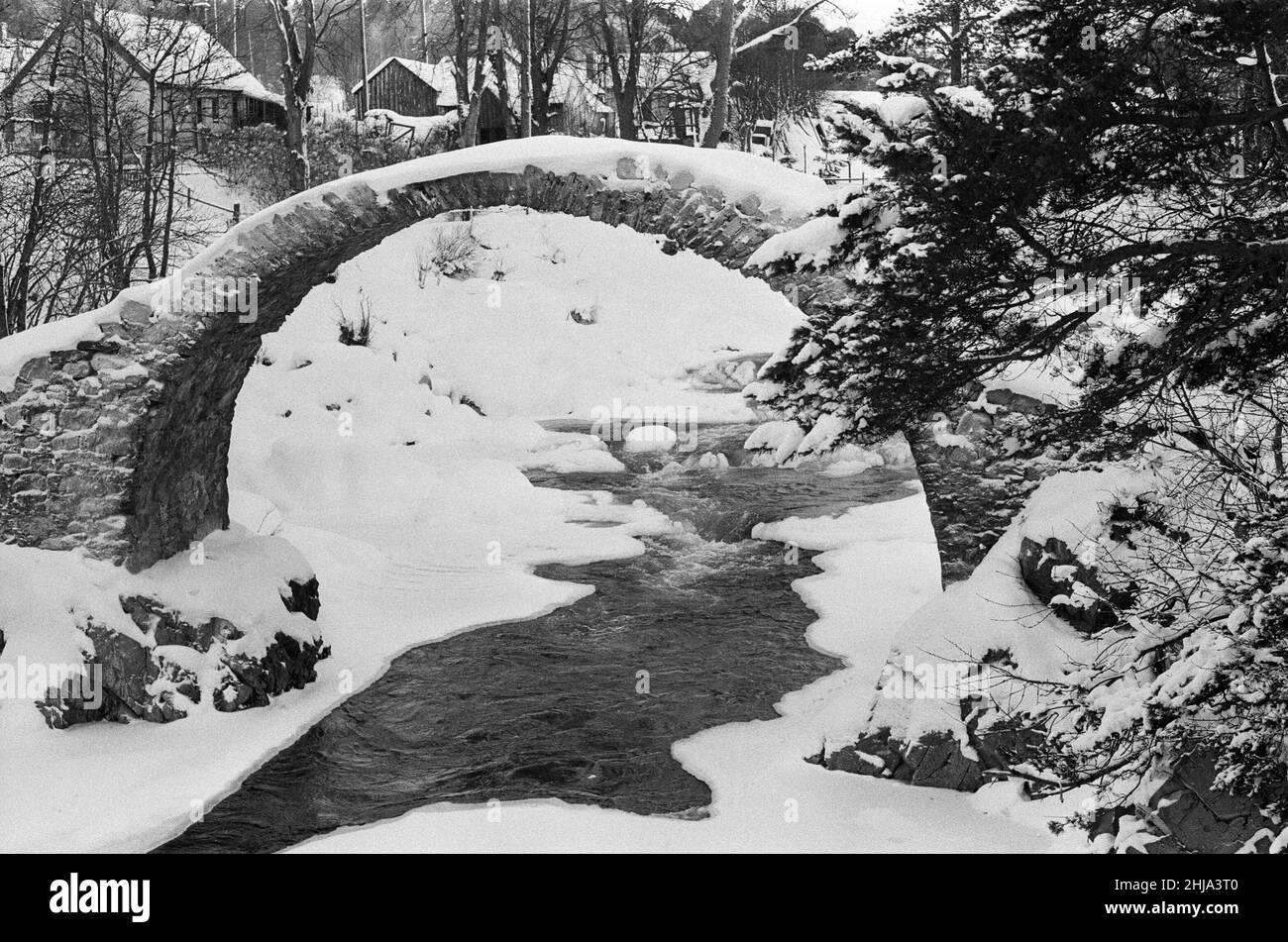 Die Cairngorms, eine Bergkette im östlichen Hochland Schottlands. 3rd. Januar 1962. Stockfoto