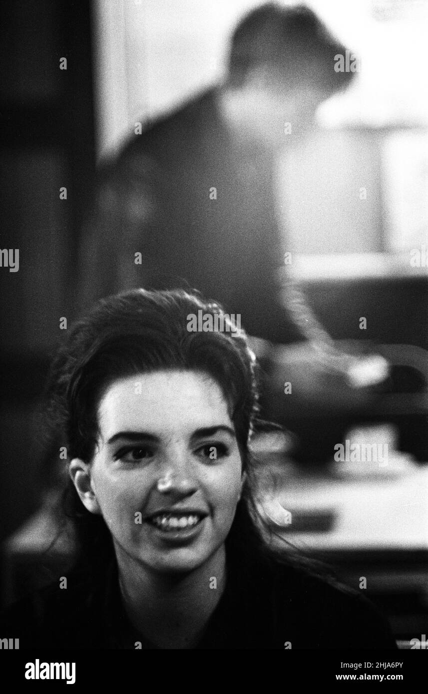 Die Schauspielerin und Sängerin Liza Minnelli, 18, in London probt für ein Fernsehspektakel. 17th. Juni 1964. Stockfoto