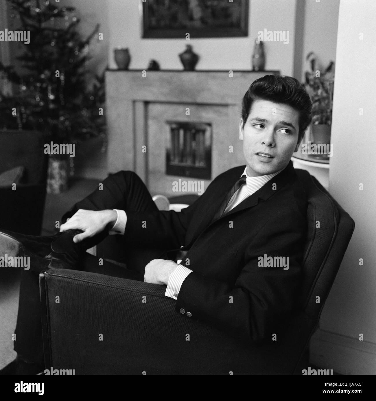 Sänger und Schauspieler Cliff Richard. Januar 1963. Stockfoto