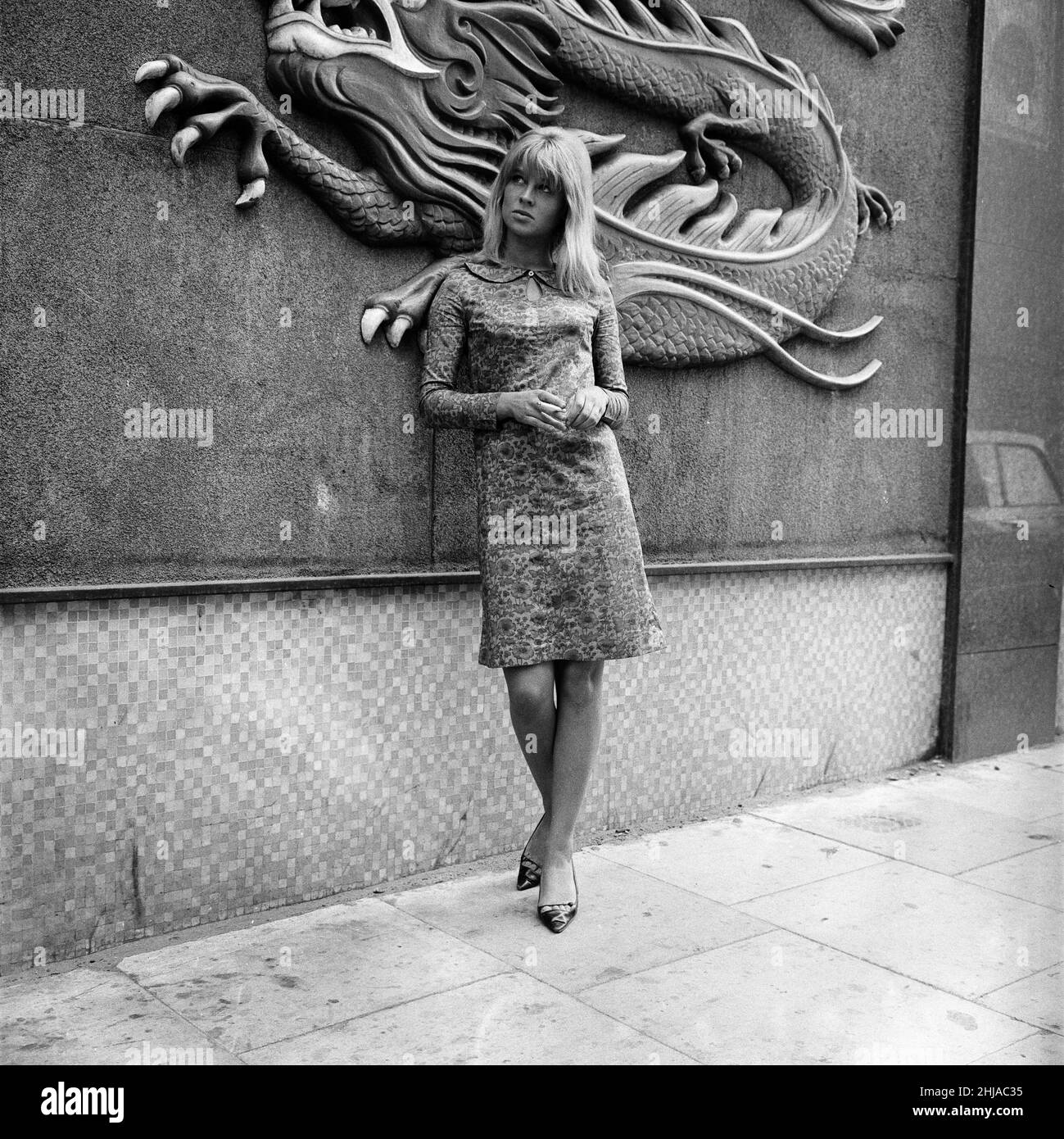 Julie Christie im Birmingham Repertory Theatre. 24th. Juli 1963. Stockfoto