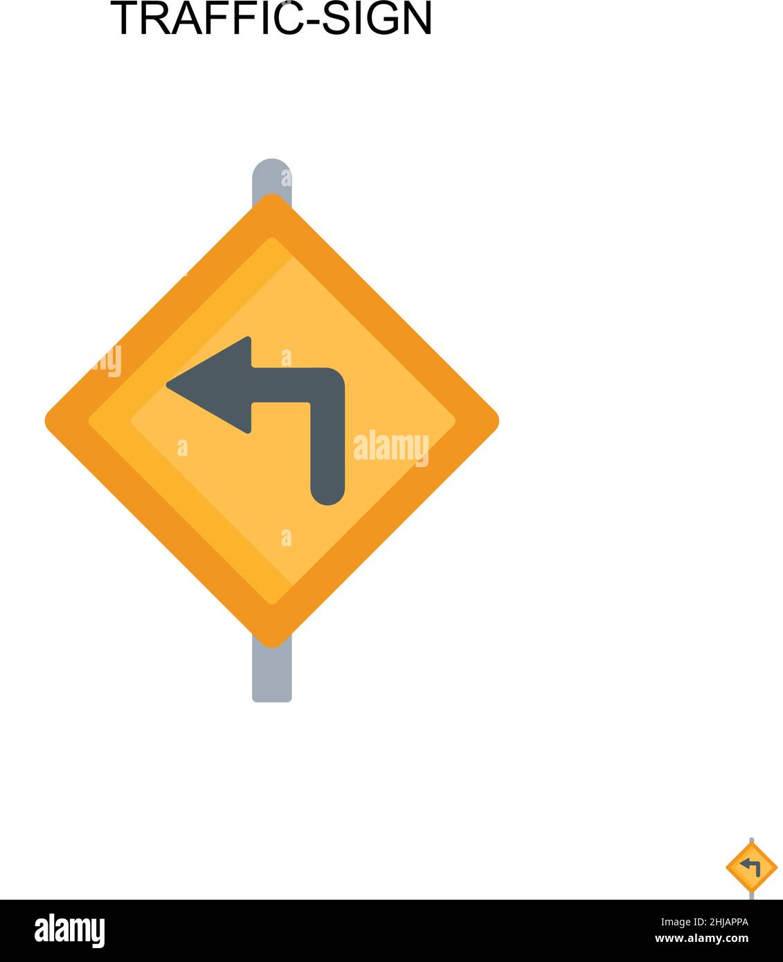 Einfaches Vektorsymbol für Verkehrszeichen. Illustration Symbol Design-Vorlage für Web mobile UI-Element. Stock Vektor