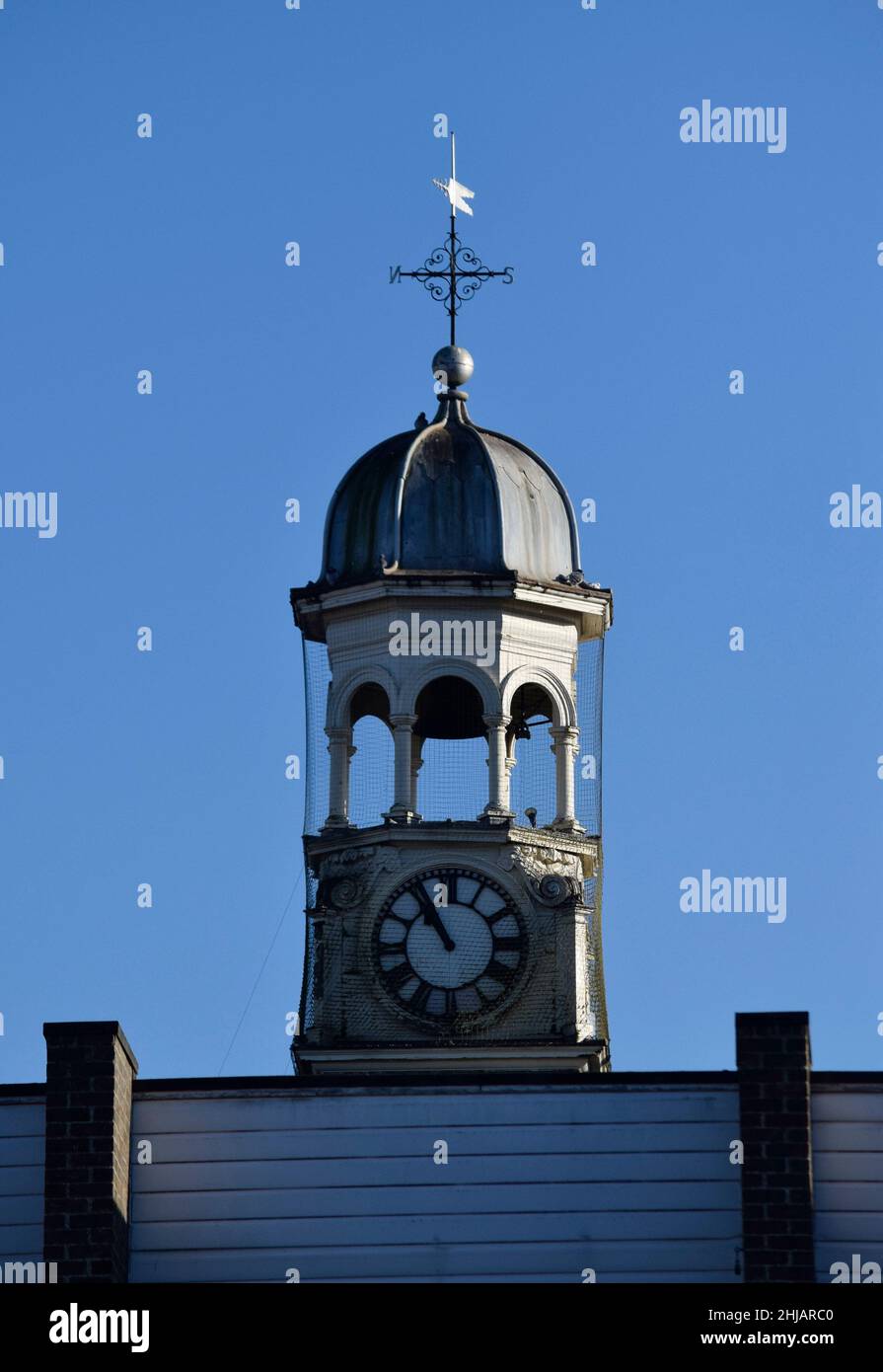 Ehemalige Thetford Guildhall und Clock Tower jetzt Kunstgalerie Norfolk England UK Stockfoto