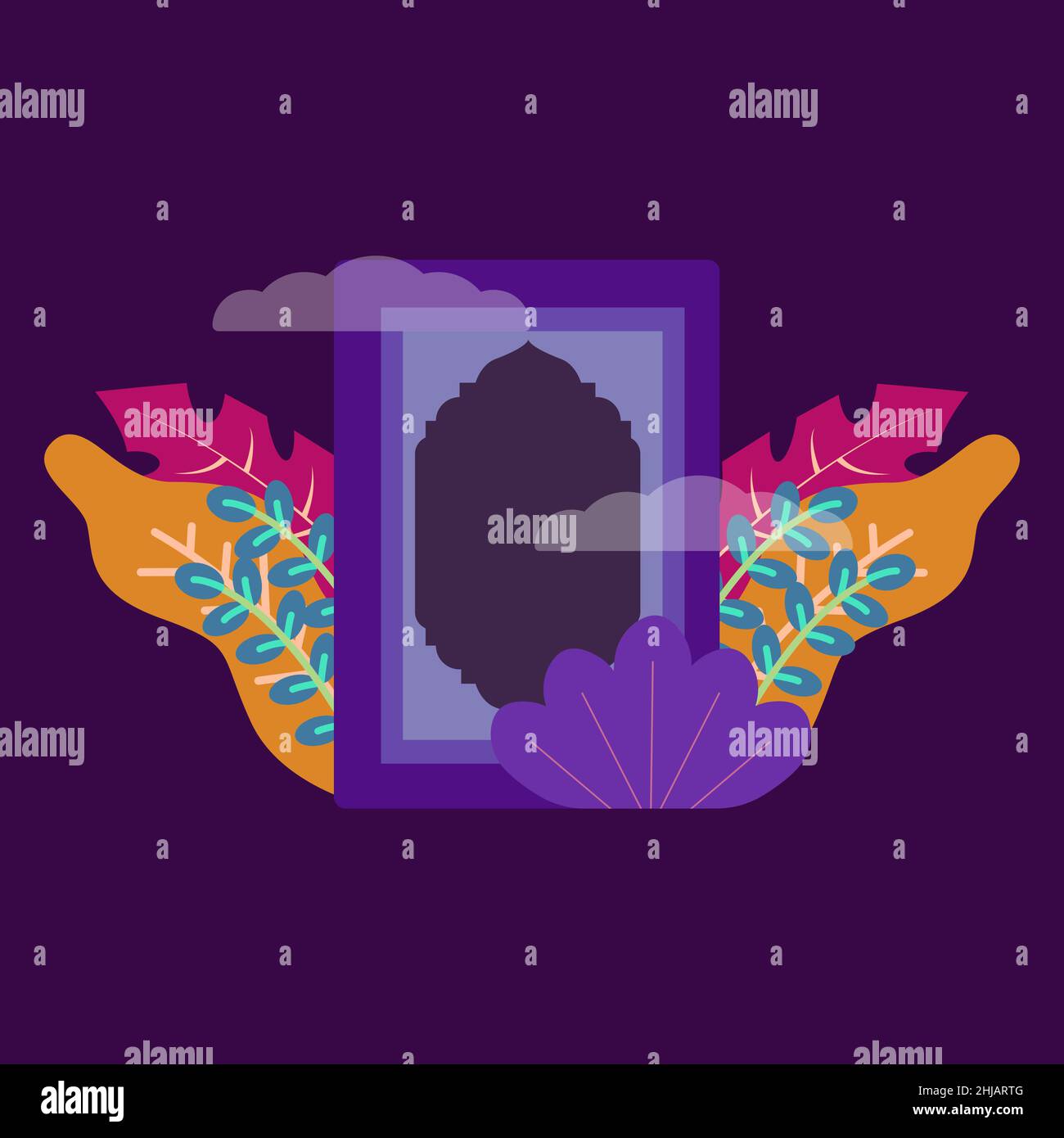 Al quran Design Konzept flaches Design Illustration Stock Vektor