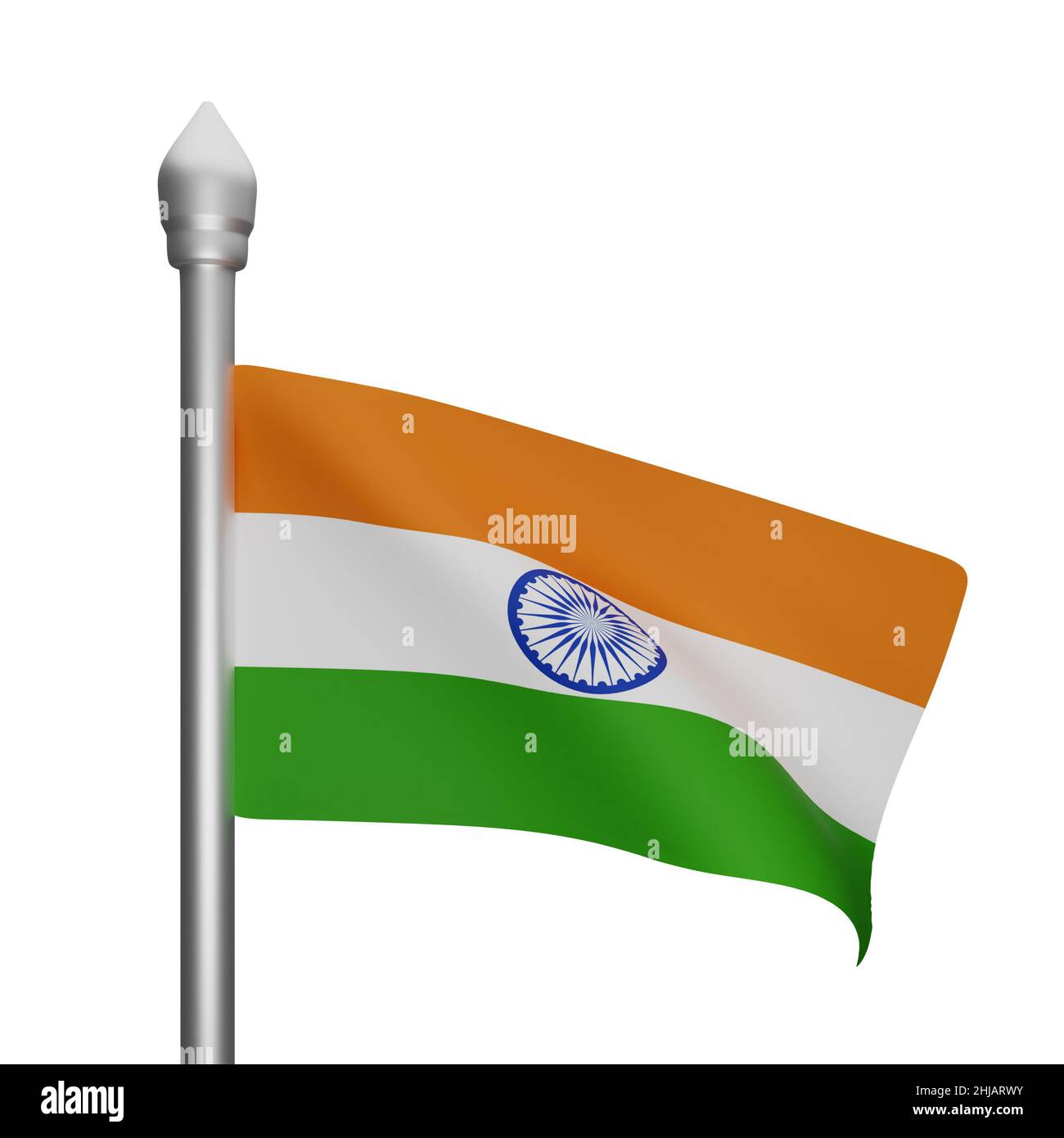 3D Rendering of india flag concept india national day Stockfoto