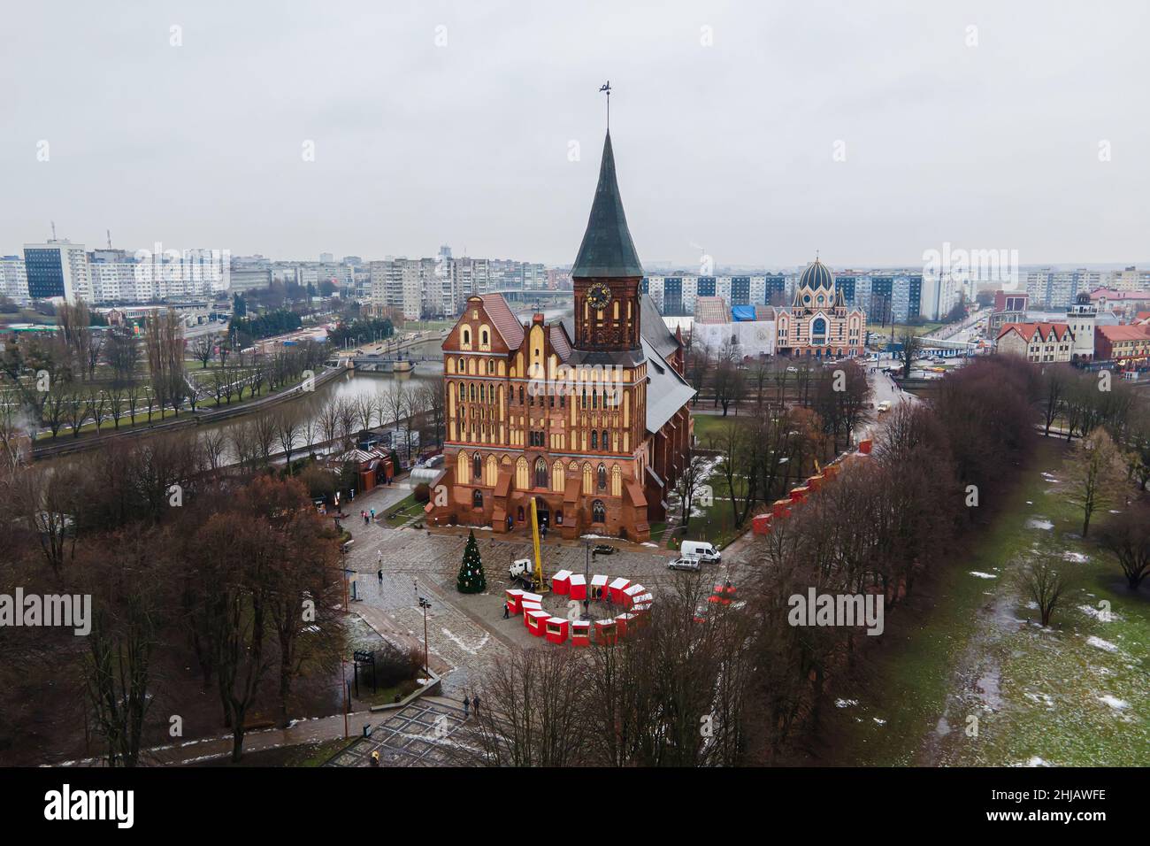 Kathedrale in der Kathedrale von Kininingrad, kenigsberg. Das Hotel liegt im historischen Viertel der Stadt Kaliningrad - Kneipof jetzt im Volksmund Kant I bezeichnet Stockfoto