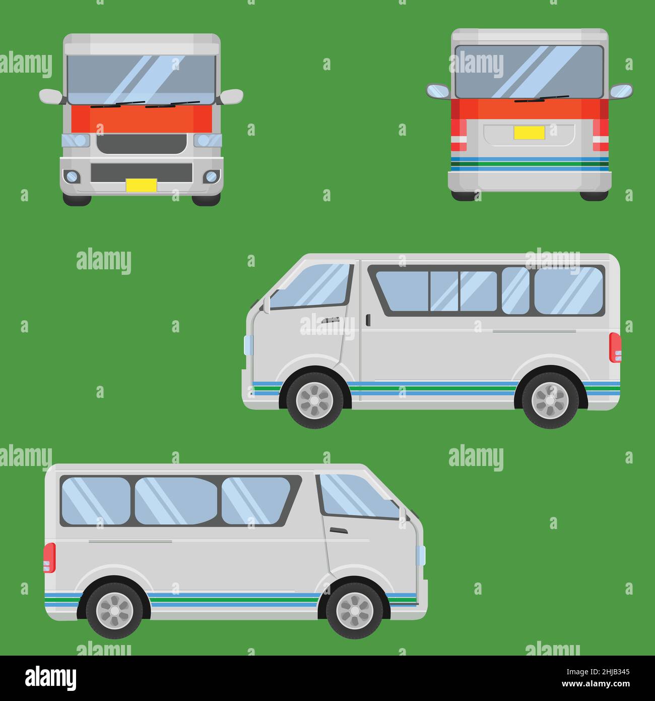 thai van Auto Service Vektor Illustration Stock Vektor