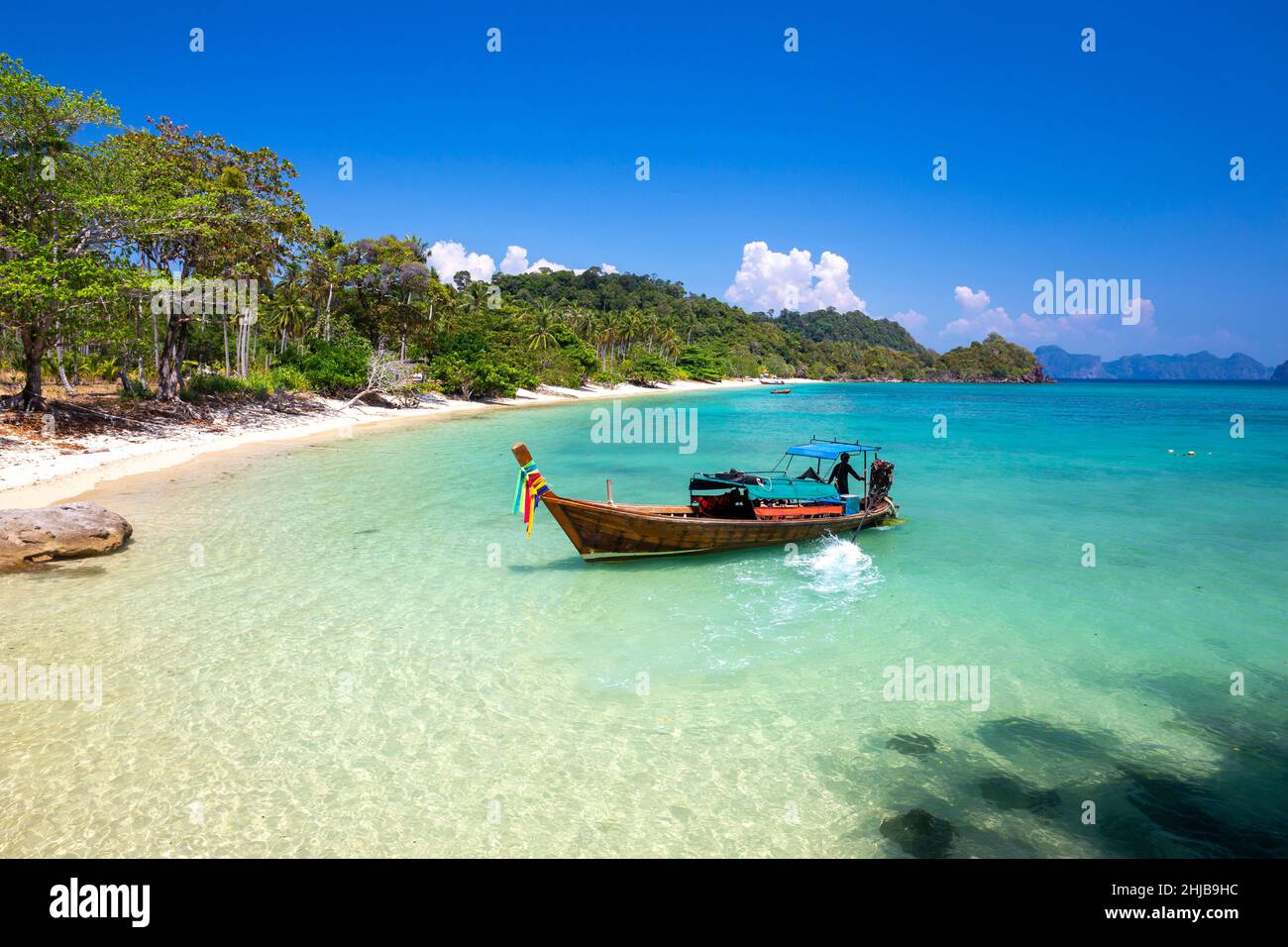 Wunderschöne Strände auf Koh Ngai, südlich der Andaman Küste, Provinz Krabi, Thailand. Stockfoto