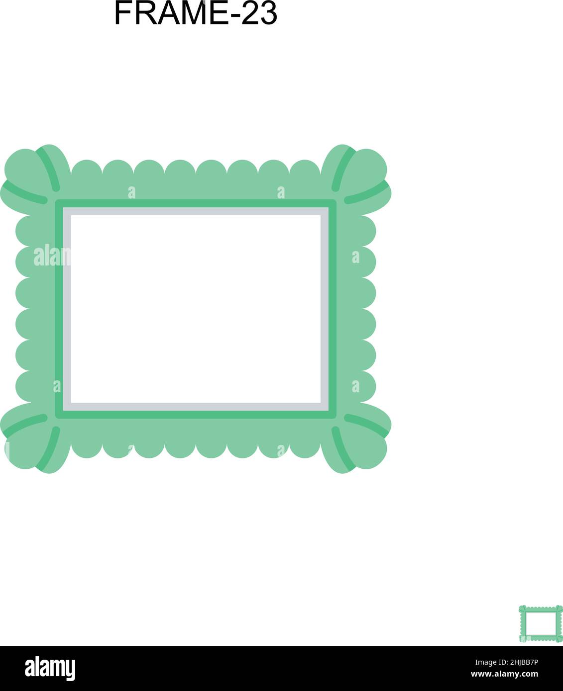 Frame-23 einfaches Vektorsymbol. Illustration Symbol Design-Vorlage für Web mobile UI-Element. Stock Vektor