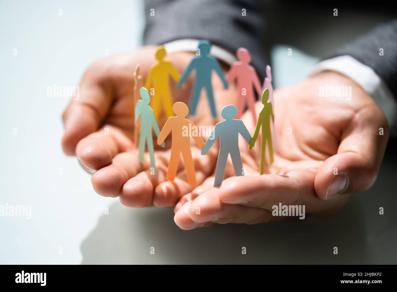 Vielfalt Und Integration Am Arbeitsplatz. LGBT-Führung und Versicherung Stockfoto