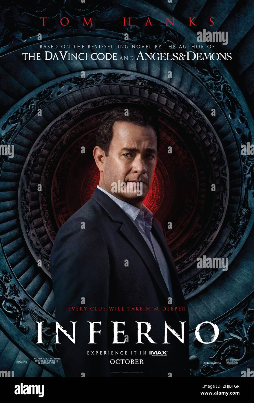 Inferno Jahr : 2016 USA Regie : Ron Howard Tom Hanks Amerikanisches Plakat Stockfoto