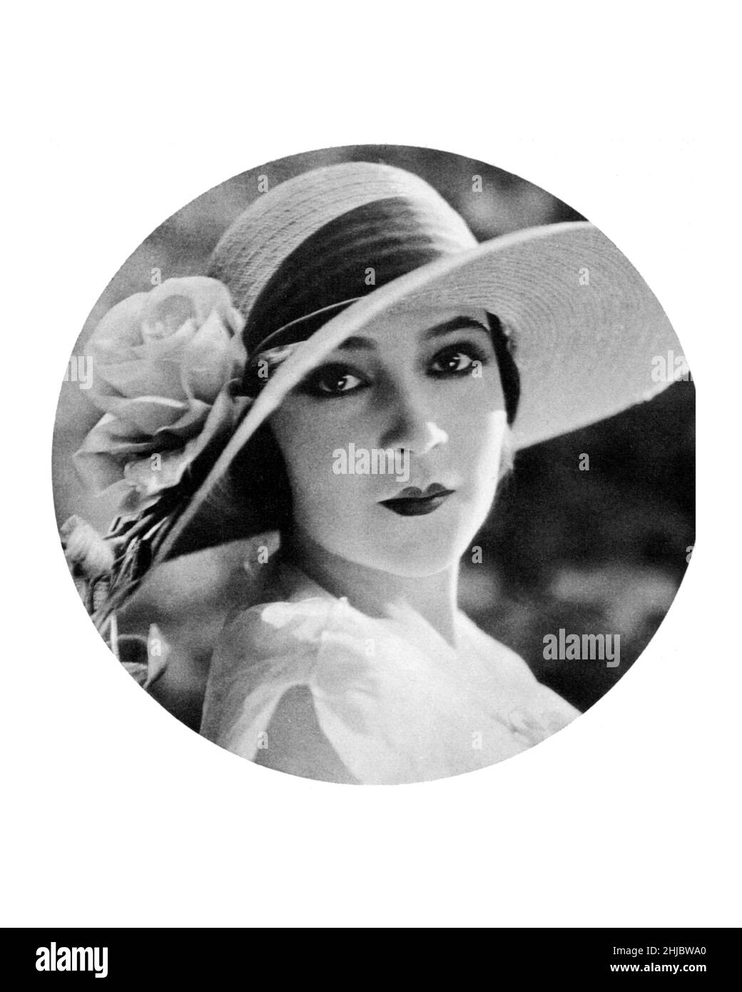 Dolores del Rio 1923 Porträt Stockfoto