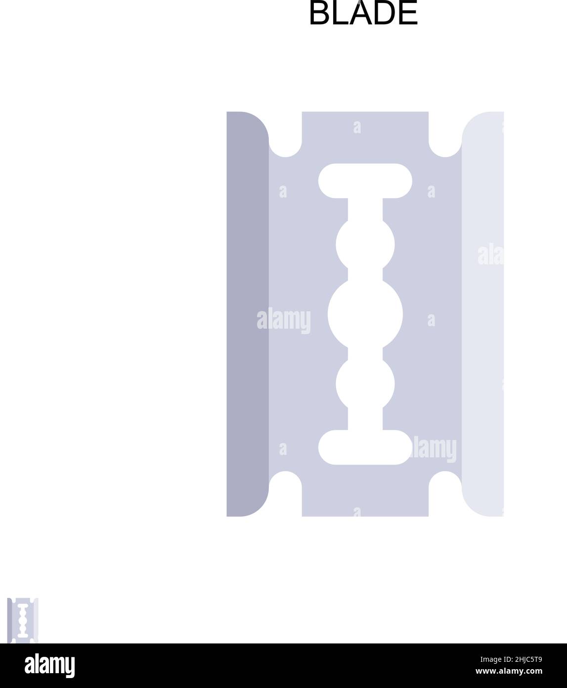 Einfaches Vektorsymbol der Klinge. Illustration Symbol Design-Vorlage für Web mobile UI-Element. Stock Vektor