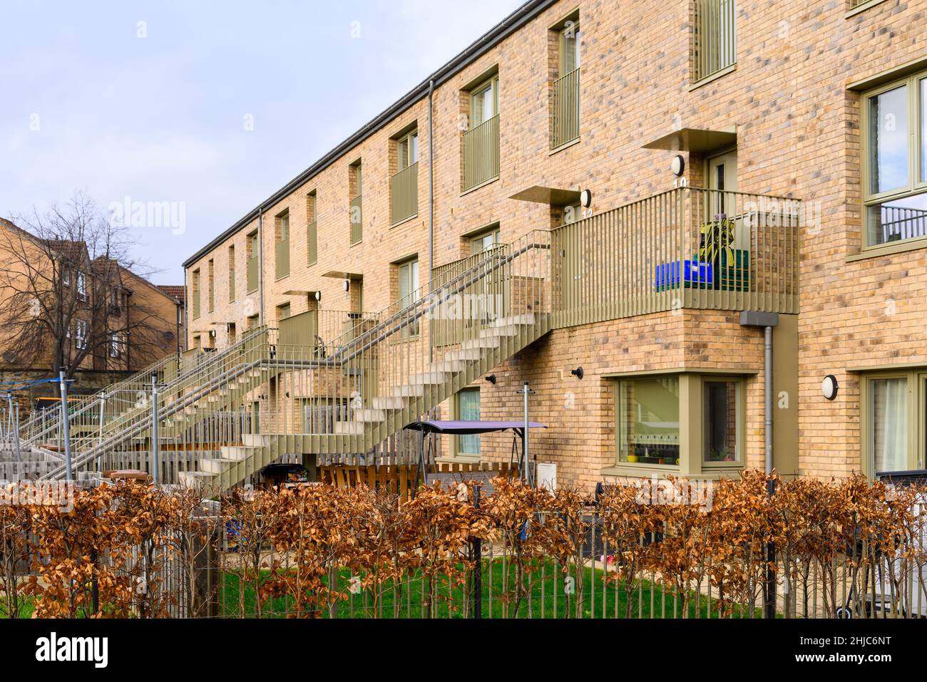 Edinburgh, Schottland, Großbritannien - North Forth Housing, Leith von Collective Architecture Stockfoto