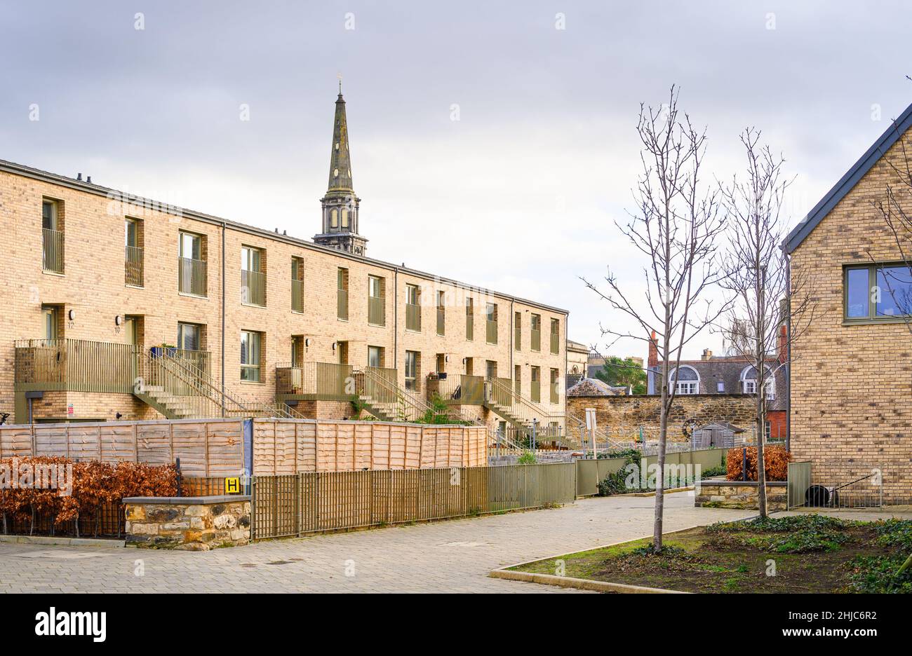 Edinburgh, Schottland, Großbritannien - North Forth Housing, Leith von Collective Architecture Stockfoto