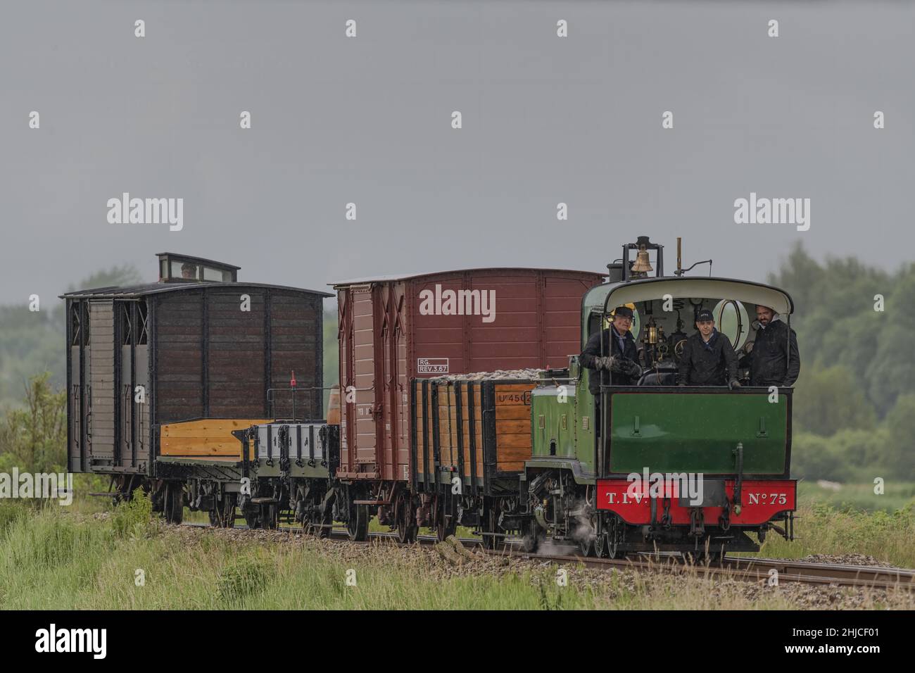 Zug touristique de la Baie de Somme , Chemins de fer économiques Stockfoto