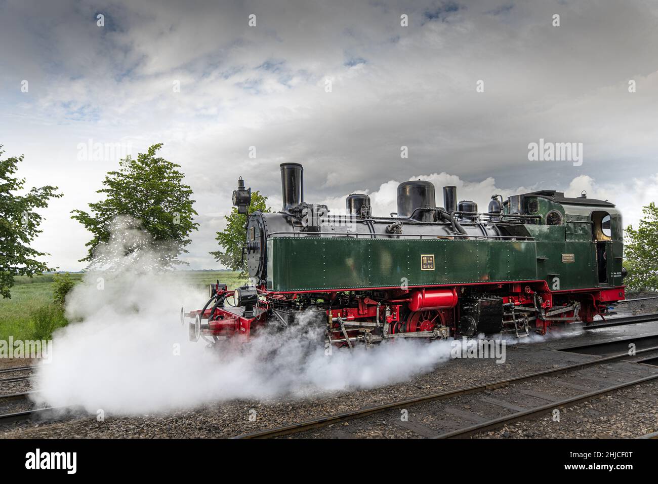 Zug touristique de la Baie de Somme , Chemins de fer économiques Stockfoto