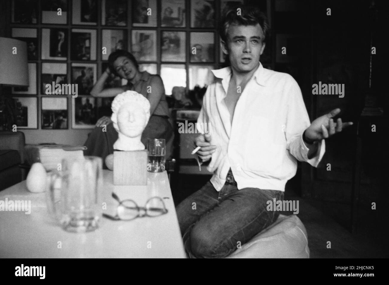 Schauspieler James Dean, fotografiert um 1955. Stockfoto
