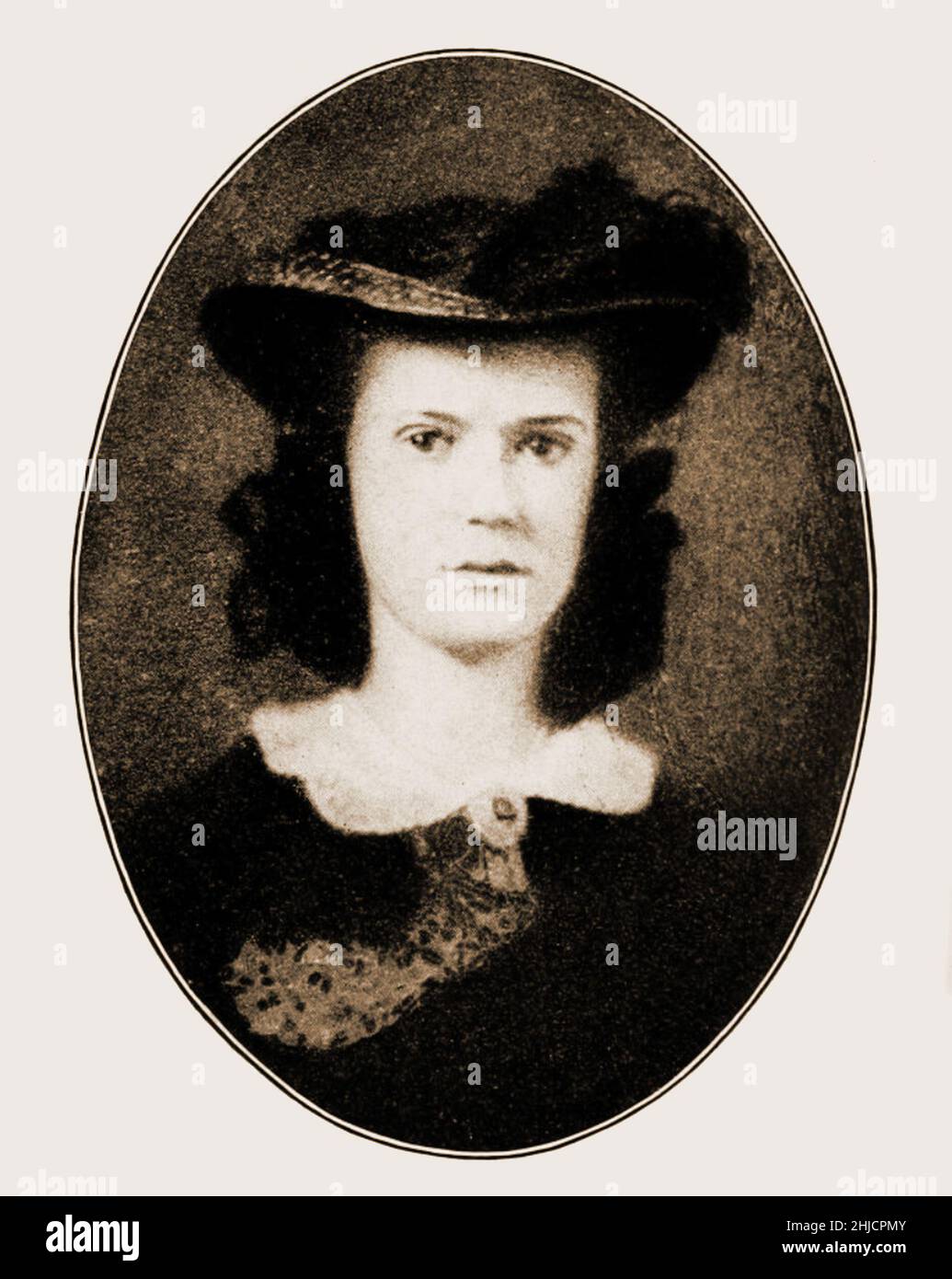 Die Amerikanerin Sarah Morgan Dawson (1842-1909) ist bekannt dafür, dass sie während des Bürgerkrieges vom 1862. März bis zum 1865. April ein Tagebuch geführt hat, das jetzt als Confederate Girl‚Äôs Diary veröffentlicht wurde. Es bietet einen der detailliertesten Berichte über das Leben in Louisiana während des Bürgerkrieges. Stockfoto