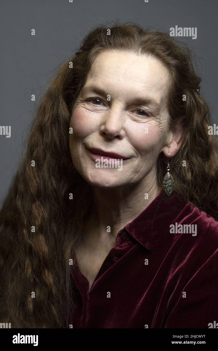Gerardmer, Frankreich. 28th Januar 2022. Alice Krige bei einer Porträtsitzung im Rahmen des Gerardmer Filmfestivals 29th (Festival International du Film Fantastique de Gerardmer) am 28. Januar 2022 in Gerardmer, Frankreich. Foto von Aurore Marechal/ABACAPRESS.COM Quelle: Abaca Press/Alamy Live News Stockfoto