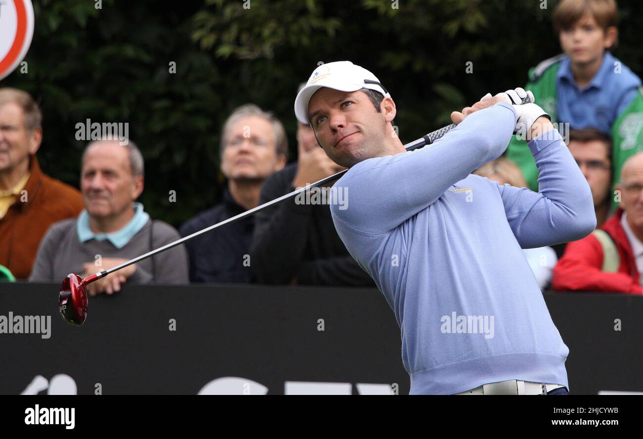 SAINT NOM LA BRETECHE, FRANKREICH, 4. OKTOBER 2013 : Golfer in Aktion bei der Sevriano Ballesteros Trophäe 2013 Stockfoto