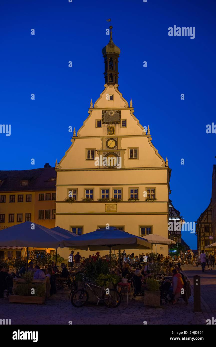 Rothenburg, historische AltstadtFranken, Bayern, Deutschland, Historische Altstadt von Rothenburg, Franken Stockfoto