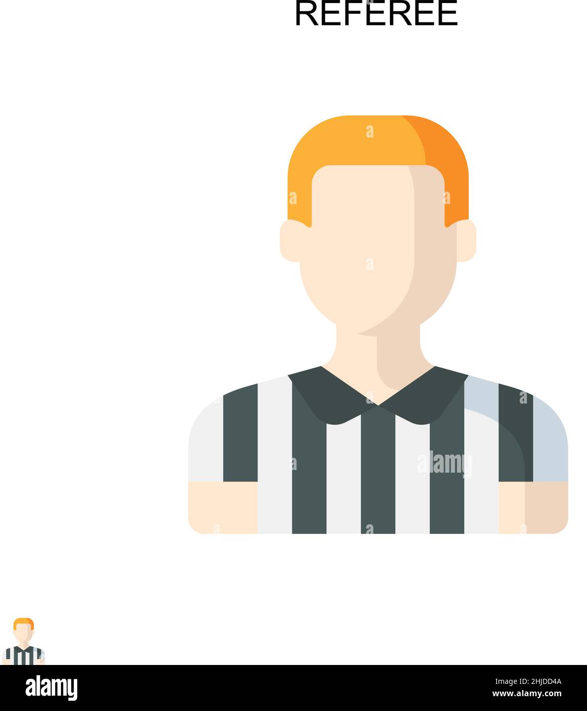 Einfaches Vektorsymbol für Schiedsrichter. Illustration Symbol Design-Vorlage für Web mobile UI-Element. Stock Vektor