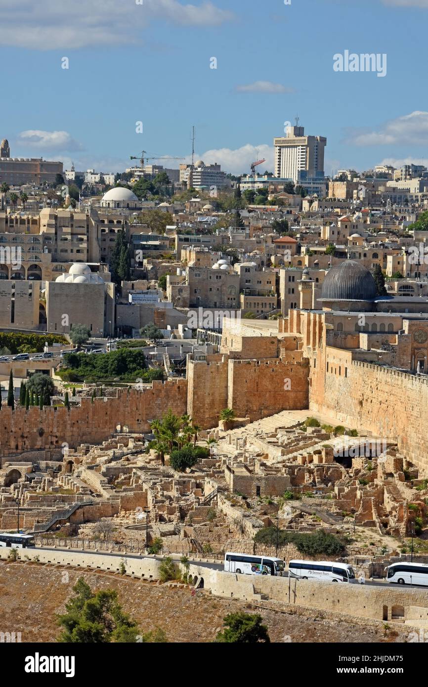 Tempelberg Archäologie, Jerusalem, Israel Stockfoto