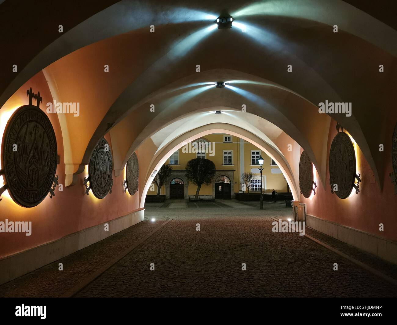 Bolesławiec, deutsch Bunzlau, schlesisch Bunzel, ist eine Stadt im Powiat Bolesławiecki in der Woiwodschaft Niederschlesien in Polen.28.01.2022 Stockfoto