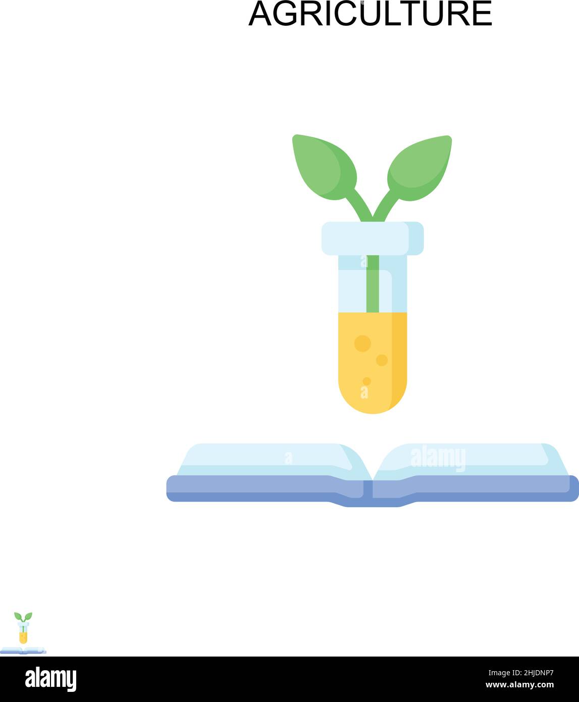 Landwirtschaft einfaches Vektor-Symbol. Illustration Symbol Design-Vorlage für Web mobile UI-Element. Stock Vektor
