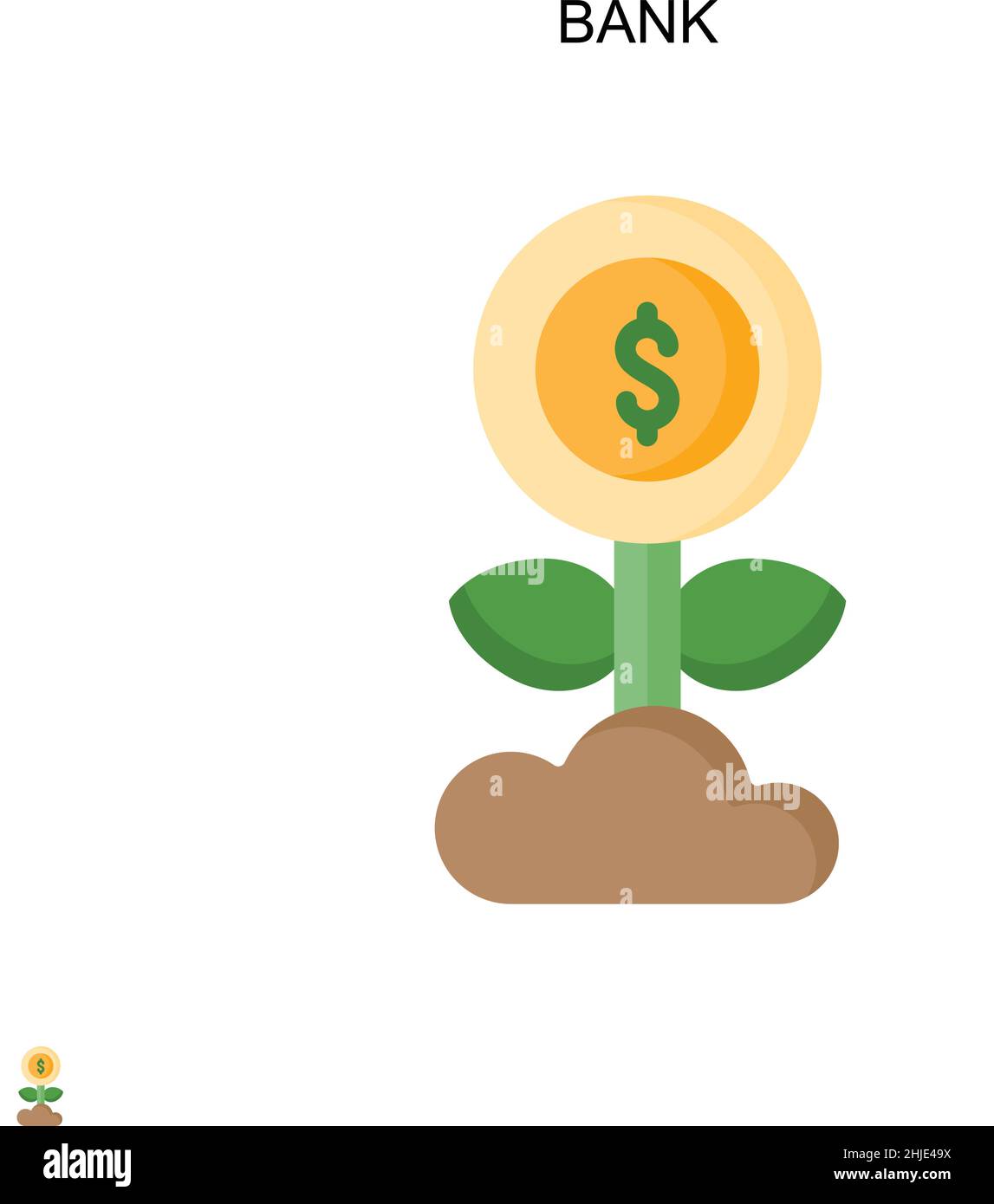 Einfaches Vektorsymbol für Bank. Illustration Symbol Design-Vorlage für Web mobile UI-Element. Stock Vektor