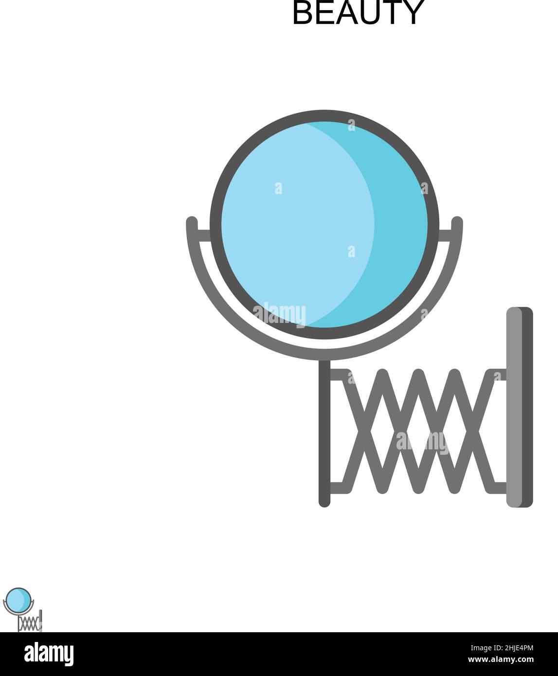 Beauty Simple Vektor-Symbol. Illustration Symbol Design-Vorlage für Web mobile UI-Element. Stock Vektor Beauty Simple Vektor-Symbol. Illustration Symbol Design-Vorlage für Web mobile UI-Element. Stock Vektor