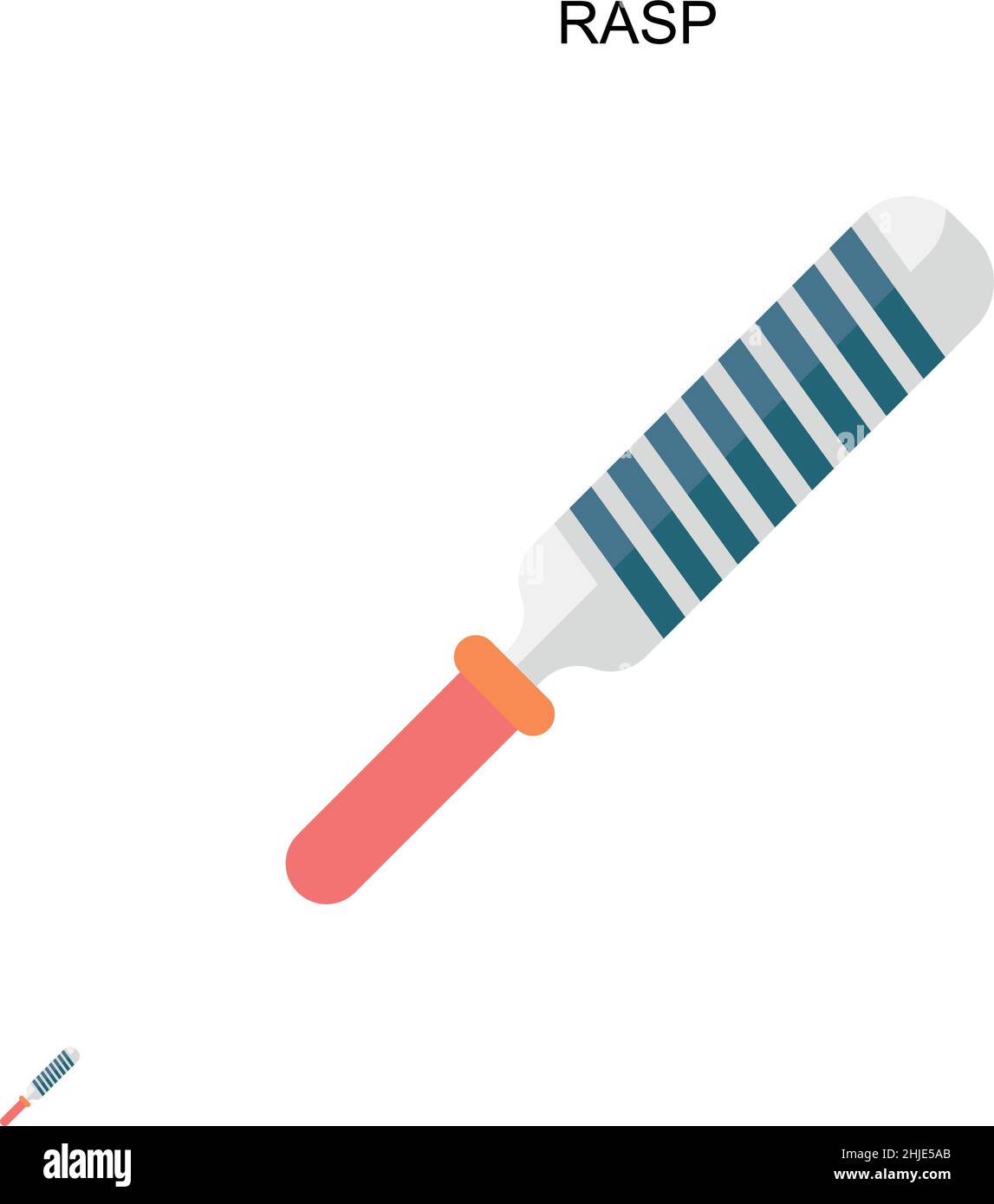 Einfaches Vektorsymbol Rasp. Illustration Symbol Design-Vorlage für Web mobile UI-Element. Stock Vektor